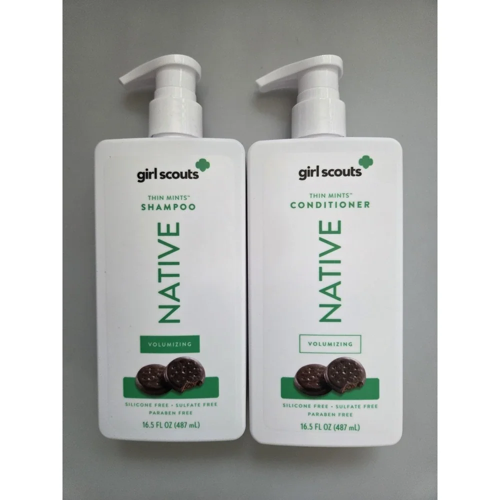Native‎ Girl Scouts Thin Mints Shampoo & Conditioner Limited Edition Volumizing